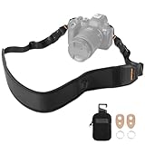 K&F CONCEPT Kameragurt, Professioneller Breit Kamera Gurt, Verstellbarer Kamera Schultergurt 109-133 CM für SLR DSLR Spiegelreflexkameras, Camera Strap mit Abnehmbare Reißverschlusstasche