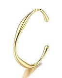 YADOCA Armreif Gold Armband Damen Gold Armband, 14K Gold Edelstahl Armkette Goldene Damen Armbänder Damen Schmuck Valentinstag für Sie Frauen