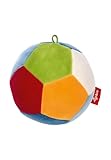SIGIKID 42313 Aktiv-Ball Baby Activity PlayQ Mädchen und Jungen Babyspielzeug empfohlen ab Geburt mehrfarbig, Bunt Fußball-stil/10 Cm