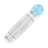 Tragbarer Papierschneider Kantenschneider, 4 In 1 Schneidemaschine Papier Mit Schnittlinienführung Und Seitenlineal, Multifunktion Rotation Papier Schneidegerät Für Scrapbooking Karton Fotos Etikett