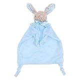 Holibanna Beißtuch Aus Wasserkrystal Fleece Weiches Schnuffeltuch Für Junge Mädchen Von Jahren Blaues Kaninchen Zum Kuscheln