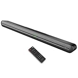 Heymell 150 W Soundbar mit eingebautem Subwoofer, 6 x Lautsprecher, Soundbar für TV, klare Stimme, kein Lärm, Soundbar für Smart-TV, TV-Soundbars, HDMI, eARC, optischer Aux