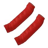 Fahrrad-Bremsgriff-Silikonabdeckung, Elektro-Scooter-Schutzhülle, wasserdicht, stoßdämpfender Griff, leicht, kompatibel mit Rennrädern, Mountainbikes, Rot