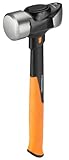 Fiskars Fäustel IsoCore L für den Einsatz bei Präzisionsabbrucharbeiten, Länge: 36 cm, Gewicht: 2,18 kg, Schwarz/Orange, 1020218