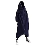 Sweatjacke Herren Lang Mit Kapuze - Sportjacke Herren Fitness Lang Full Zip Kapuzenjacke Große Größen Outdoorjacke Mit Taschen Freizeitjacke Einfarbig Übergangsmantel Oversized Laufjacke Streetwear