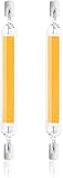 OGENDE 20 W R7S 118 mm lineare LED-Glühbirne naturweiß 4000 K doppelseitige Reflektorlampe 200 W R7S Halogenlampe Äquivalent LED-Strahler 360 Grad für Wandleuchte dimmbar