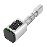 KANBCNG Haustür Elektronisches Türschloss Code Elektronisches Türschloss für Intelligentes Haus kann 35-45mm Türplatten Smart Zylinderschloss mit Notfallschnittstelle Türschloss Zylinder (Silber)