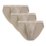ATLANTIC UNDERWEAR Herren-Tanga Slip, tief geschnitten, sportlich & bequem, Beige XL