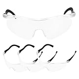 Milisten 4Stücke Schutzbrille Anpassbare Augenschutzbrille für Indoor und Outdoor Aufprallschutz für Sicheres und Sportaktivitäten