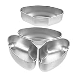 Gadpiparty 4 Stück Edelstahl Dampfgarer Einsatz Ventilförmig Dampfgarer Topf Zubehör Vielseitig Sicher für Gemüse Reis Eier Fleisch Meeresfrüchte Backofen und Airfryer Geeignet