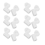 FUTUREORYY 24 Stück 24 Stück Fliegengitter Halterungen 3/8 Zoll aus Kunststoff mit Schrauben Fensterpaneel Clips für Winddichte Fliegengittermontage und Sturmschutz Langlebige Reparaturclips