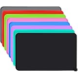 Joytale Silikon-Futtermatte für Hunde, rutschfeste wasserdichte Futtermatte mit erhöhtem Rand für Hunde und Katzen,47 x 30cm,Schwarz