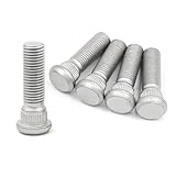 SHUNCHG 5 Stück M12x1.5 Radbolzen Stehbolzen Bolzen,48mm Radstahl Schrauben,OEM#90942-02049 90942-02070,Autozubehör Ersatz-Schraubensatz für Chevrolet,Lexus,Toyota