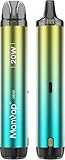 Manvap E Zigarette 20W 500mah Kit E Shisha mit 0.6 Ohm 2ml Dampfer Vape,Regelbare Watt Ohne E Liquid 0,0mg Nikotin (Green)