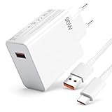 90W USB C Ladegerät für Xiaomi 15 Ultra 15 Pro 14 Ultra 14T 13T Redmi Note 14 13 12 Pro Poco X7 F7 F6 Pad 7 P ro, USB Netzteil Turbo Hyper Charge Schnellladegerät mit 6A Ladekabel Adapter