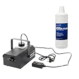 lightmaXX Nano Fog 600+ Nebelmaschinen Set, 600W, mit Fernbedienung und 1L Nebelfluid