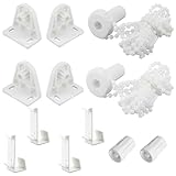 LAINIKE 2 Set Rollo Halterung Fenster 17mm Ohne Bohren Ersatzteile Rollo Klemmfix Halterung Rollo Ersatzteile Rollo Klemmfix Für Verdunkelungsrollo Doppelrollo Fenster Seitenzugrollo Weiß