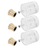 PRETYZOOM 3 Stück Parfümzerstäuber aus Klarem Langlebigem Glas Nachfüllbare Reise sprühflaschen für Duftproben und Kosmetik Transparent Kratzfest für Unterwegs und Tägliche Anwendung