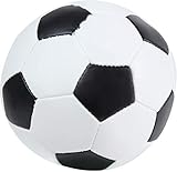 Lena 62177EC Soft-Fußball schwarz/weiß 13 cm - Softball Fußball aus Schaumstoff für langen Ballspielspaß, Kinder Schaumstoffball indoor & outdoor