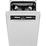Bauknecht BSUO 3O23 PF X Unterbau-Geschirrspüler/ 45 cm Breite/PowerClean/Besteckschublade/Vollwasserschutz/Hygieneprogramm/Sensor-Programm/Kindersicherung
