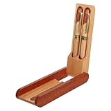 Operitacx Füllfederhalter Set Holz Schreibset Mit Kugelschreiber in Edler Palisander Holzbox Für Büro Und Schule Stationery Set Zum Schulanfang