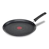 Tefal Unlimited On Crêpepfanne Induktion 28 cm, Pancake Pfanne mit kratzfester Titanium Antihaft-Beschichtung, Thermo-Signal bei idealer Brattemperatur, PFOA-frei, für alle Herdarten geeignet, G25939