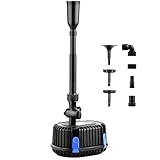 YAOBLUESEA Springbrunnenpumpe Fontäne Gartenpumpe Teichpumpe für Außen, Wasserfälle, Spring-brunnen 25 Watt 1500L/H CHP-1500