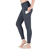 beroy Reithose Damen Sommer mit Silikon Vollbesatz und Handytasche,Reitleggings Damen Flex und elastischem mit Gürtelschlaufe Grey XL