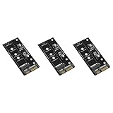 Mocturnity 3X M.2 Adapter M2 auf Adapter M.2 auf Adapter M.2 NGFF Konverter 2,5 SATA3 Card B Key für 2230-2280 M2 SSD