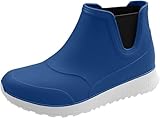 Angelstiefel Blac Regenstiefel Herren Kurze wasserdichte rutschfeste Gummistiefel für Herren Outdoor Herren Regen Slip Freizeitschuhe Kurze Stiefel Wasser Outdoor Fashion,C,8 UK