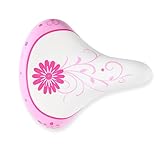 Unisex Jugend Kinder-Sattel, Breiter Fahrradsattel für Kinderfahrräder – Bequemer Sattel für Mädchen, passend für 12–20 Zoll Fahrräder, Rosa