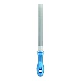 PFERD Werkstattfeile Halbrund, 250mm, halbrunde Feile, Kreuzhieb H2 auf zwei Seiten, inkl. Ergonomie-Feilenheft, 11213257 – für universelle Schrupp- und Schlichtarbeiten geeignet