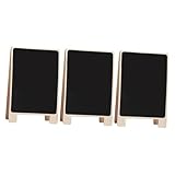MOTHNUR 3 Stück Holz kreidetafel Doppelseitig Beschreibbar Leichte Stehende Memo boards aus Holz Wiederverwendbare Schreibtafel für Restaurant Party Hochzeit Küche