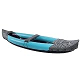 FILFEEL Aufblasbares Kajak für 2 Personen, Tragbares, vor Sonnenlicht Schützendes, Verdicktes PVC-Kanu Zum Angeln, Rafting, Bootfahren, Faltbares Design, Leicht zu Tragen, Starrer,