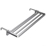 Heizkörpertrockner aus Karbonstahl, verstellbar, 0–16 cm, Wandmontage, Heizrohr, Handtuchhalter, rostfrei, für Balkon, Badezimmer (grau)