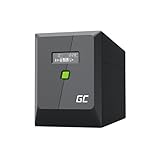 Greencell UPS 2000VA 1200W PowerProof mit LCD-Display – Modifizierte Sinuswelle, Stromschutz für Geräte, Überspannungsschutz, Notstromversorgung für Haushaltsgeräte, USB/RJ45, 4X Schuko + IEC
