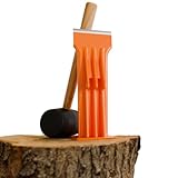 FM9LS Manueller Holzspalter, 22,9 cm, Brennholz und Anzündspalter, leicht, tragbar und sicher für effizientes und präzises Holzspalten, kein Strom erforderlich, perfekt für Gartenarbeit