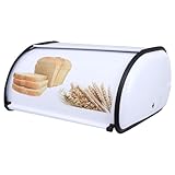 TOKIDNY Metall Brotkasten Klein Trommel design Rostfrei Langlebig Platzsparende Aufbewahrungsbox für Brot Snacks Kosmetik Vielseitige Küchenbox mit Luftdichtem Verschluss Geschenkidee für