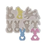 Hasen-Kerzengießform, Silikonform Hase, Gießform Ostern, Einfach Zu Verwenden, Antihaftbeschichtete Oberflächen, Nicht Leicht Zu Verformen Und Zu Brechen, 15,4 Cm, Für Ostern