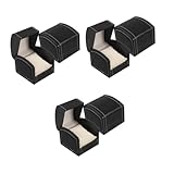 BESTYASH 3 Sätze Für Uhren Uhrenbox Uhrenaufbewahrung Uhrenkoffer Uhrenhalter Schmuckbox Reise Schmuckschatulle Uhr-organizer-etui Reise Uhrenetui Pu Black 2 Stück * 3
