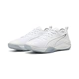 PUMA Unisex Eliminate Nitro 4 Hallenturnschuh, Weiß Silber, 45 EU