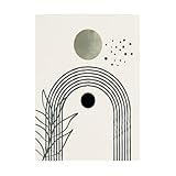 Bilder Schwarz Grün Leinwand Mit Kiefer Holzrahmen Moderne Wandbilder Wohnzimmer,Kunstdruck Wandbilder Deko Gemälde Für Wohnzimmer Schlafzimmer,Bilder Wohnzimmer,Leinwandbild 15X20Cm