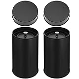Retro kleiner tragbarer leerer Kanister aus Weißblech for die Küche, trocken, Zucker, Lebensmittel, Bohnen, doppelter Kaffee, Tee, Mehldosen, Zuhause, Haushalt, Gewürz, klein: Blattaufbewahrung, schwa