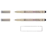 PIGMA MICRON Sakura 003 Schwarz, 2 Stück und 1 Karte