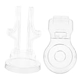 Levemolo 2 Stück Transparente Acryl Tellerhalter Eleganter Desktop Display Ständer für Fotos Kunstwerke Sammlerteller Kleiner Platzsparender Präsentationsständer mit Europäischem Design