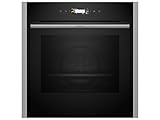 NEFF B54CR31N0 Einbau-Backofen N70, Integrierbarer Backofen 60 x 60cm, Slide&Hide, Full Touch TFT-Display, Automatikprogramme, Soft Open & Close, Edelstahl