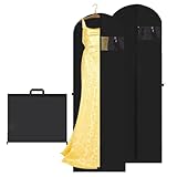 Luxoraiova Kleidersack Lang 180 x 60 cm 2 Stück Faltbare Kleidersäcke mit Reißverschluss Atmungsaktive Staubdichte Anzugtasche für Anzug Mäntel Kleider Brautkleider Mottenfest Ideal zur Aufbewahrung