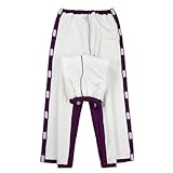 XUOUP Verdickte Patientenkittel Für Damen, Leicht An- Und Abzuziehende, Haus Pyjamas Für Die Genesung Nach Armbrüchen Und Beinverletzungen Purple Pants,M