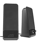 Speedlink EVENT Stereo PC Speaker - PC Lautsprecher mit Klinkenstecker 3,5mm, Computer Boxen Aktiv, 12 Watt, für Büro, Home Office, PC, Desktop, Notebook, Laptop, schwarz