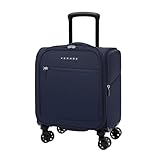 Verage Untersitz-Gepäck mit Rollen, Softside kleiner Koffer, Spinner, Handgepäcktaschen für Fluggesellschaften, Flugzeuge, kurze Reisen, Männer und Frauen, Marineblau, 14.5-Inch Plus Underseat,